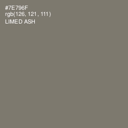 #7E796F - Limed Ash Color Image